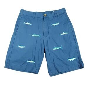 VINEYARD VINES Men's Breaker Chino Shorts 30 Deep Sea Fish Embroidered | Men 30